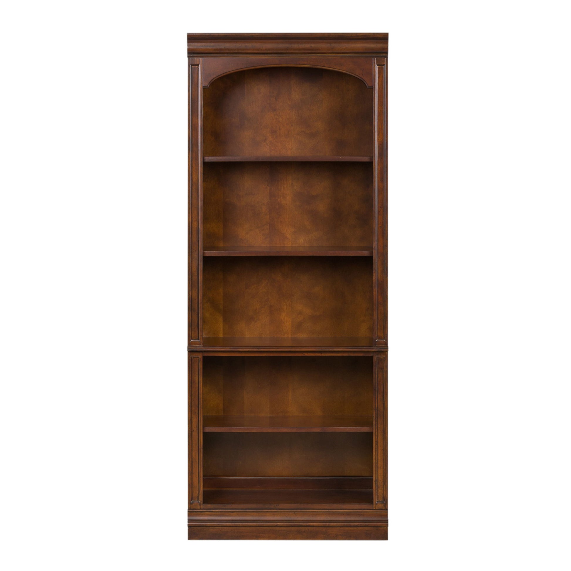Brayton Manor - Jr Executive Open Bookcase - Dark Brown - Hornell Furniture Outlet