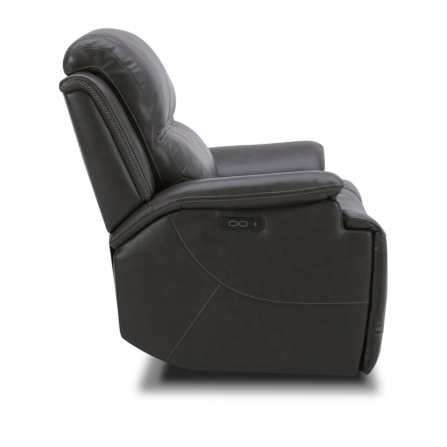 Bentley - Swivel Glider Recliner P2 - Graphite - Hornell Furniture Outlet