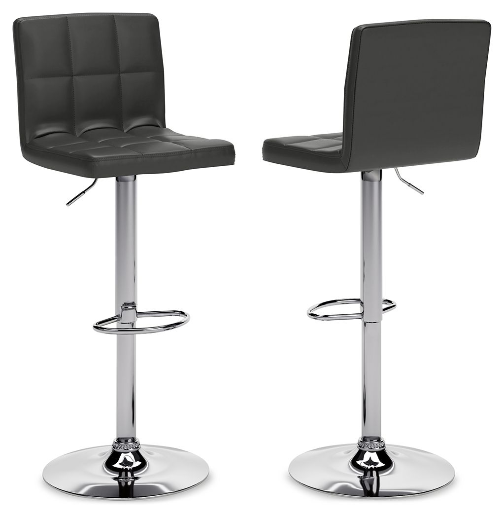 Bellatier - Adjustable Height Barstool (Set of 2) - Hornell Furniture Outlet