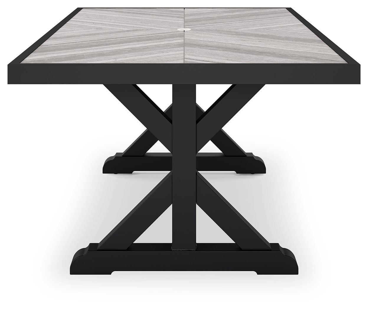 Beachcroft - Rect Dining Table W/Umb Opt - Hornell Furniture Outlet
