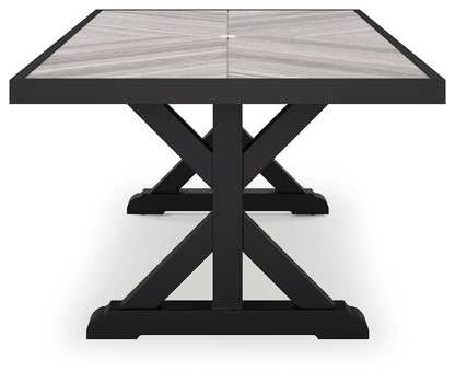 Beachcroft - Rect Dining Table W/Umb Opt - Hornell Furniture Outlet