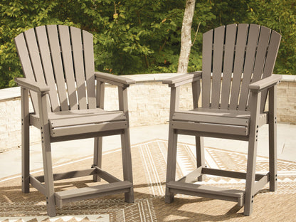 Seacliff Beach - Barstool (Set of 2) - Medium Brown - Hornell Furniture Outlet