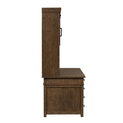 Sonoma Road - Credenza & Hutch - Light Brown - Hornell Furniture Outlet