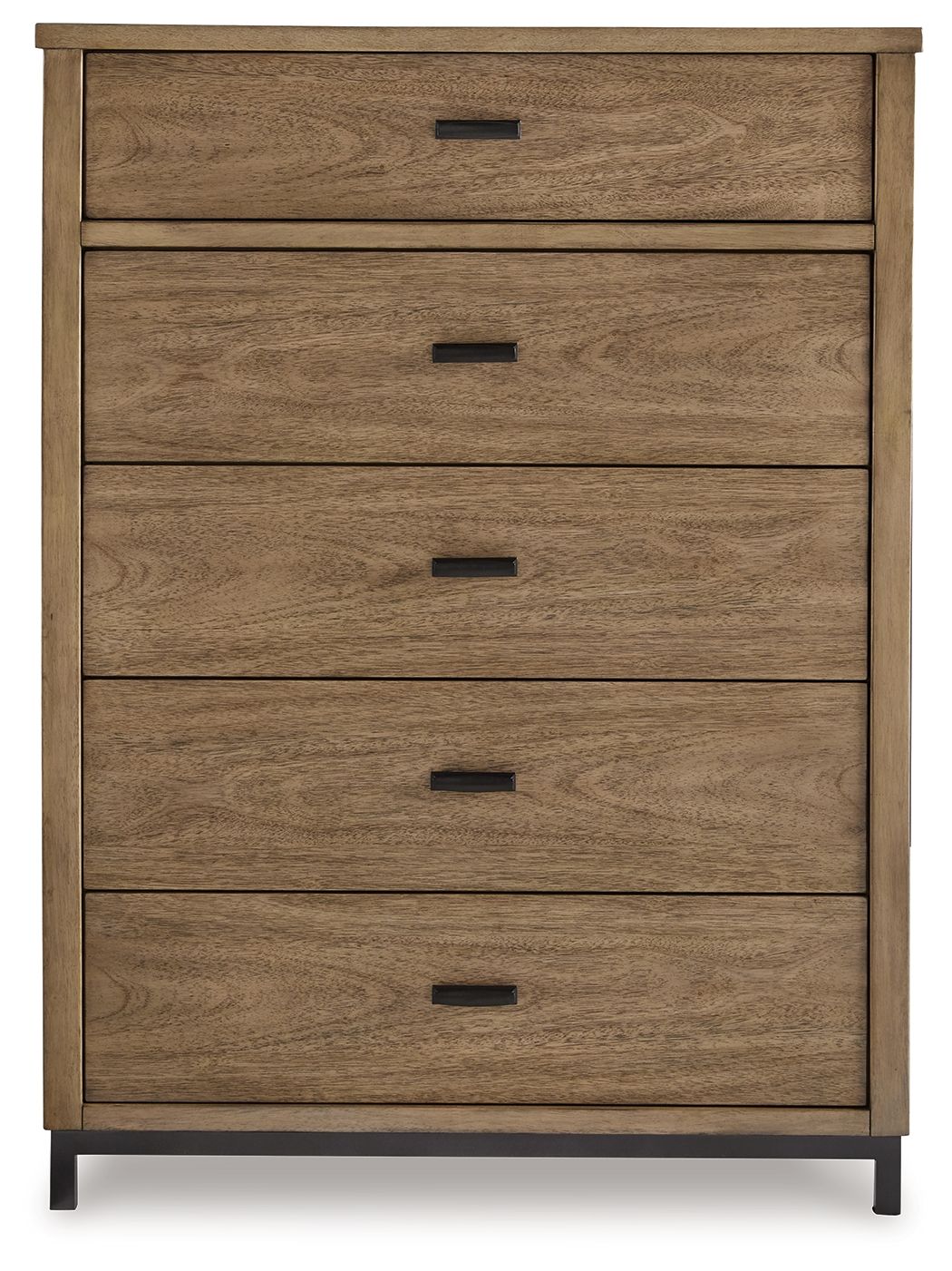 Tomtyn - Light Brown - Five Drawer Chest - Hornell Furniture Outlet