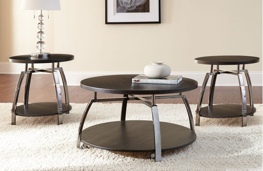 Coham - 3 Piece Table Set - Brown - Hornell Furniture Outlet