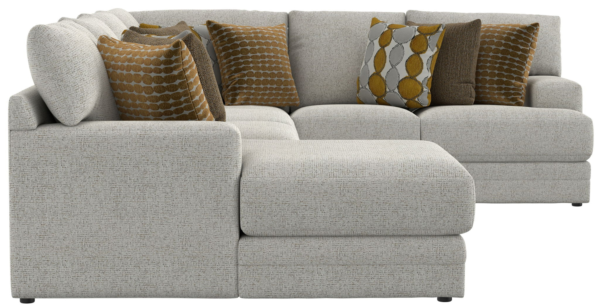 Tori - Sectional With Comfort Coil Seating And Accent Pillows Included - Hornell Furniture Outlet