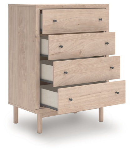Arloster - Tan - Four Drawer Chest - Hornell Furniture Outlet