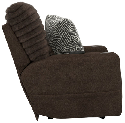 Zen - Power Recliner With CR3 Heat / Massage / Zero Gravity - Chocolate - Hornell Furniture Outlet