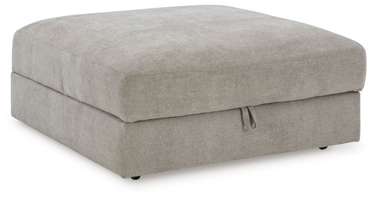 Aslan Court - Pebble - Ottoman With Storage - Hornell Furniture Outlet