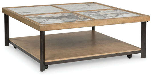 Montia - Multi - Square Cocktail Table - Hornell Furniture Outlet