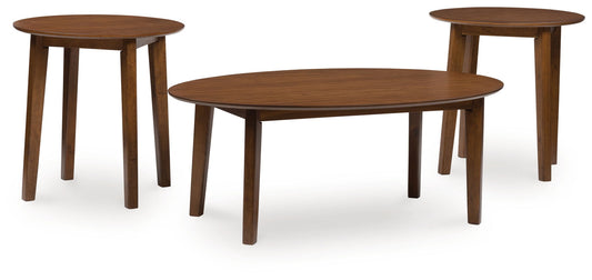 Gordonay - Brown - Occasional Table Set (Set of 3) - Hornell Furniture Outlet