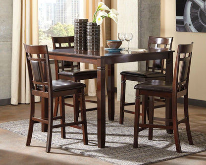 Bennox - Brown - DRM Counter Table Set (Set of 5) - Hornell Furniture Outlet
