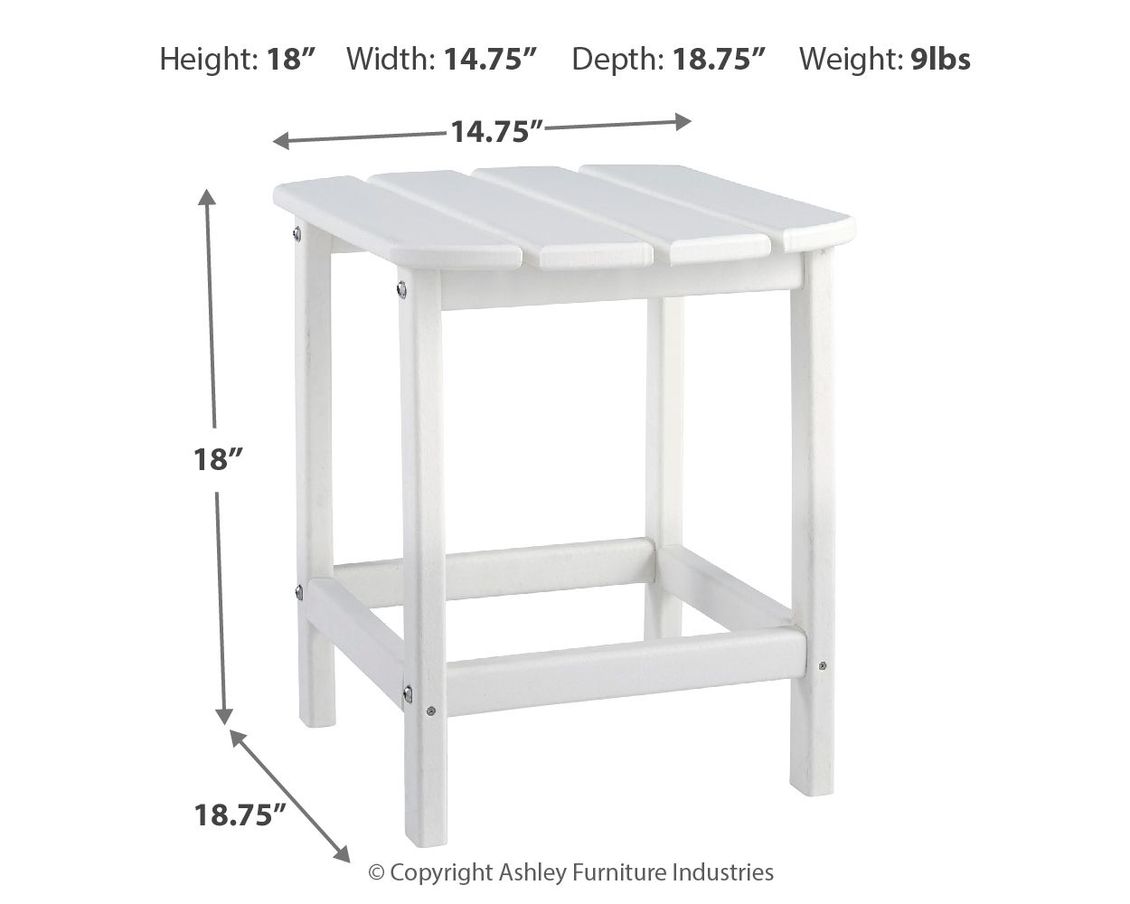 Sundown Treasure - Outdoor End Table - Hornell Furniture Outlet
