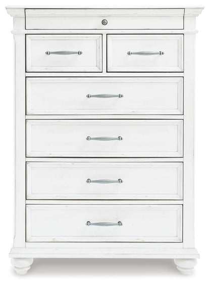 Kanwyn - Whitewash - Chest - Hornell Furniture Outlet