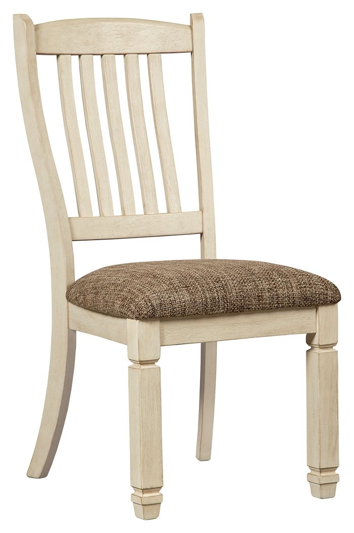 Bolanburg - Brown / Beige - Dining UPH Side Chair (Set of 2) - Rake Back - Hornell Furniture Outlet