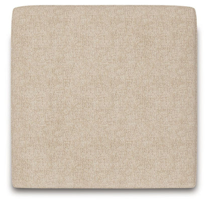 Seyler - Oversized Accent Ottoman - Sand - Hornell Furniture Outlet
