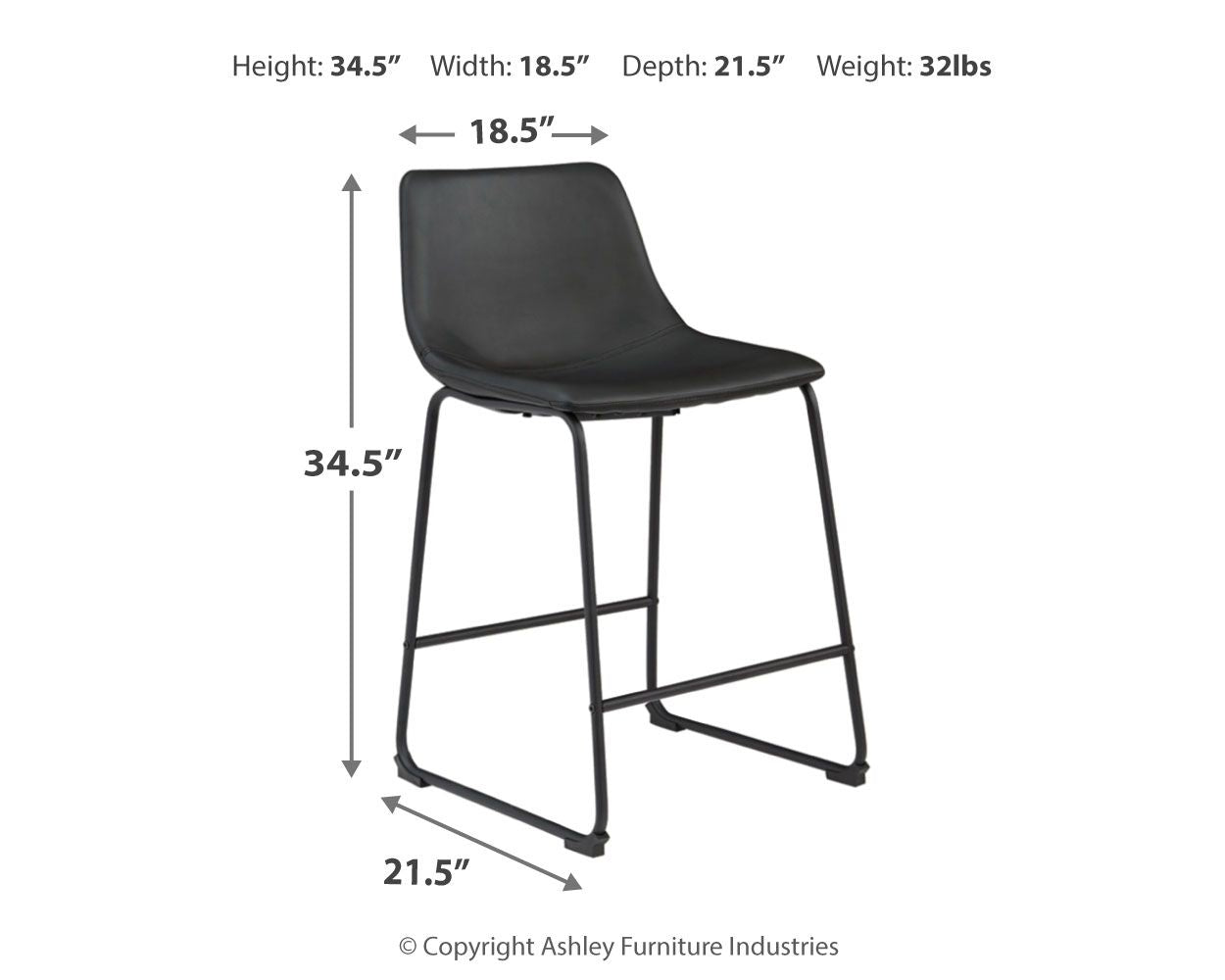Centiar - Upholstered Barstool (Set of 2) - Hornell Furniture Outlet