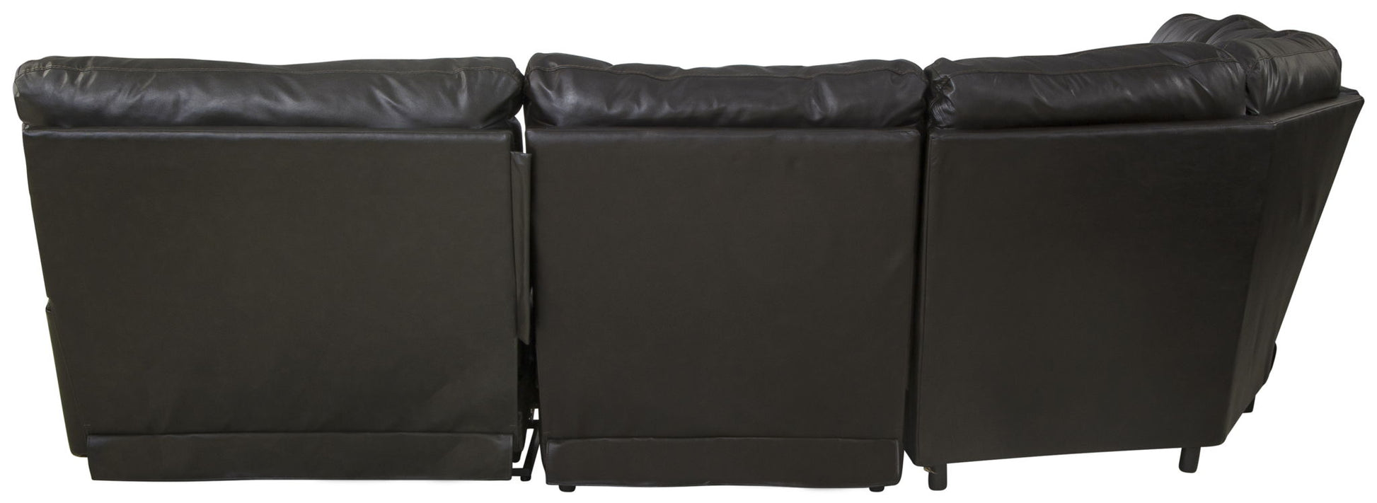 Como - 5 Piece Italian Leather Match Reclining Sectional - Hornell Furniture Outlet