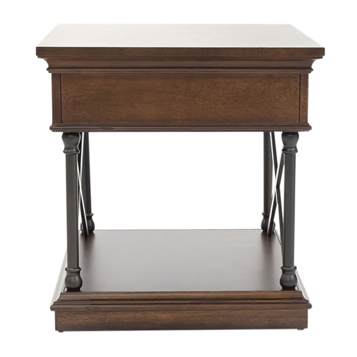 Tribeca - Drawer End Table - Dark Brown - Hornell Furniture Outlet