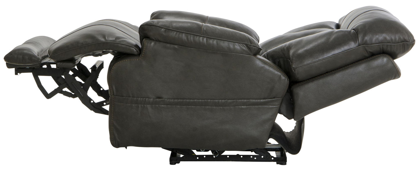 Naples - Power Headrest With Lumbar Power Lay Flat Recliner - Hornell Furniture Outlet