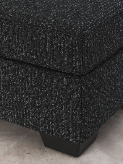 Jasmine Peaks - Coal - Ottoman - Hornell Furniture Outlet
