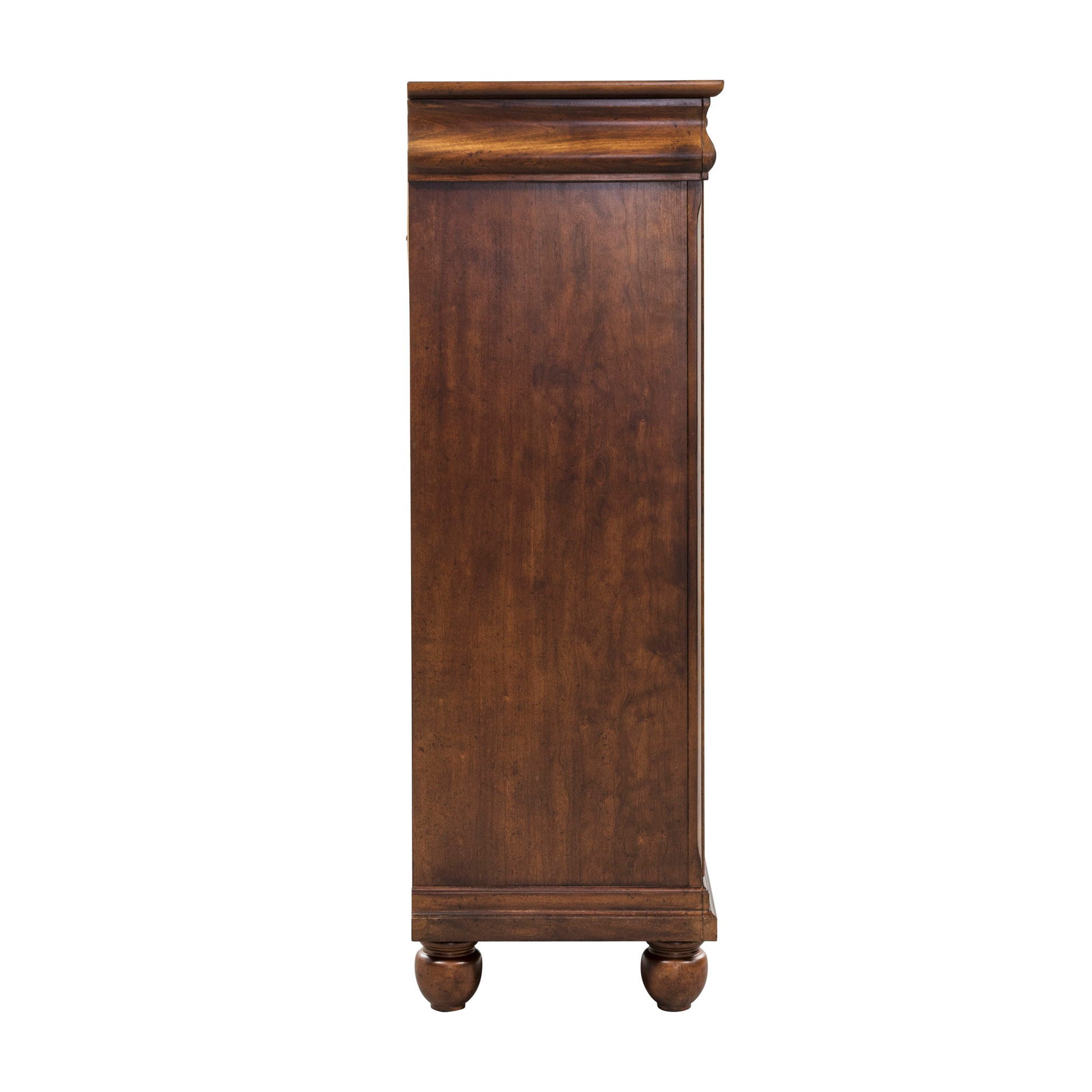 Rustic Traditions - 5 Drawer Chest - Dark Brown - Hornell Furniture Outlet