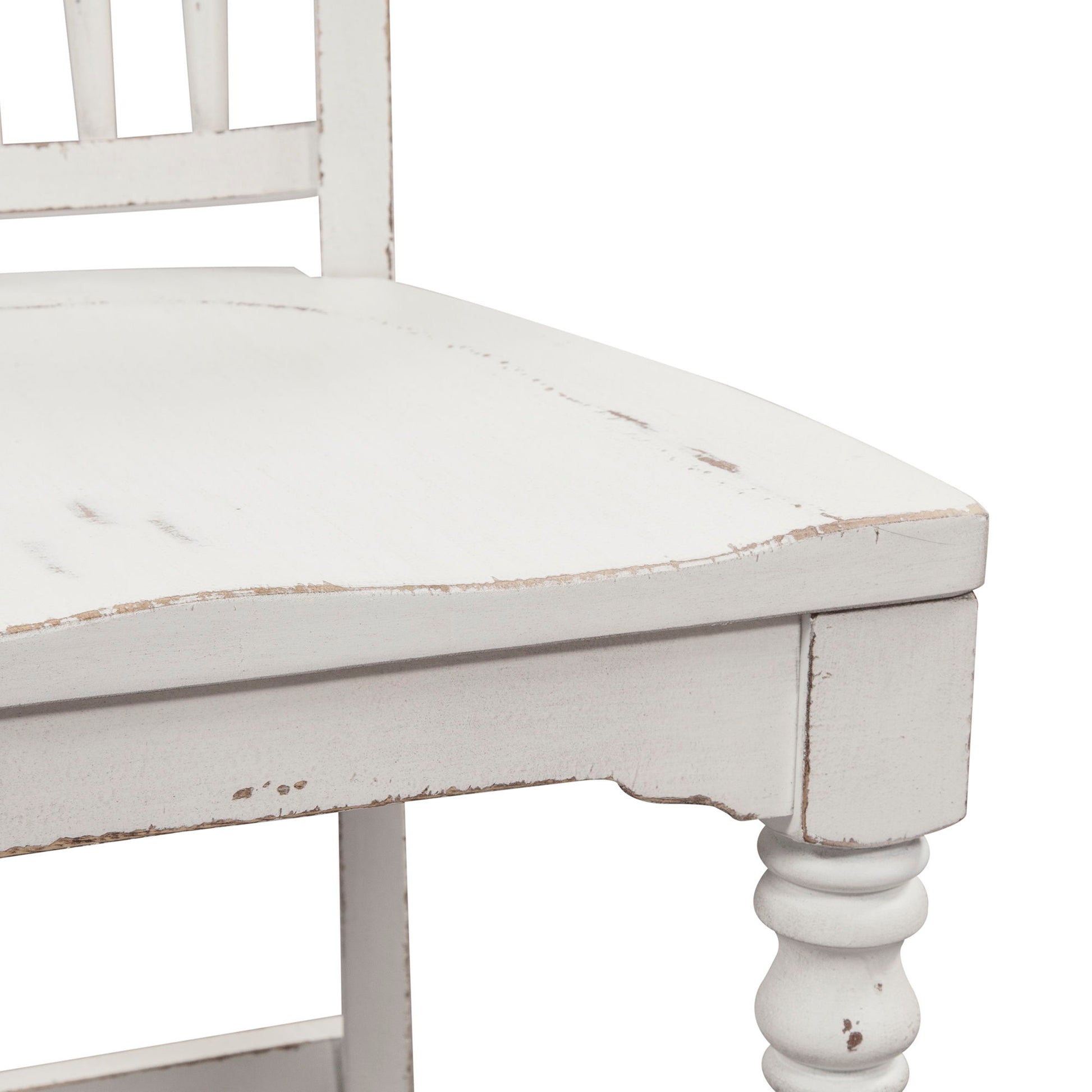 Magnolia Manor - Spindle Back Counter Chair - White - Hornell Furniture Outlet
