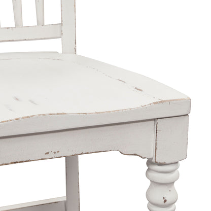 Magnolia Manor - Spindle Back Counter Chair - White - Hornell Furniture Outlet