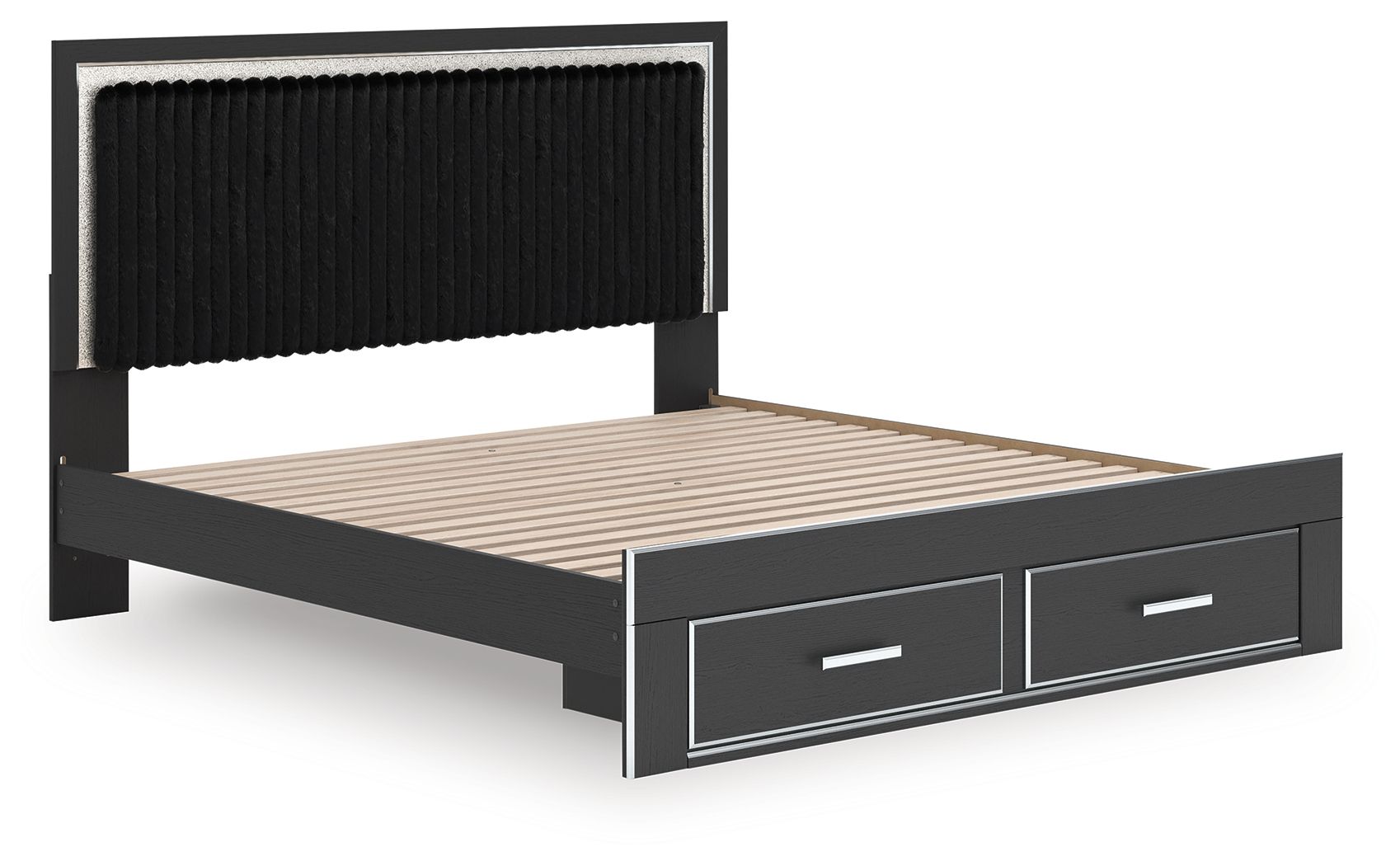 Zuraleus - Upholstered Panel Platform Storage Bed - Hornell Furniture Outlet
