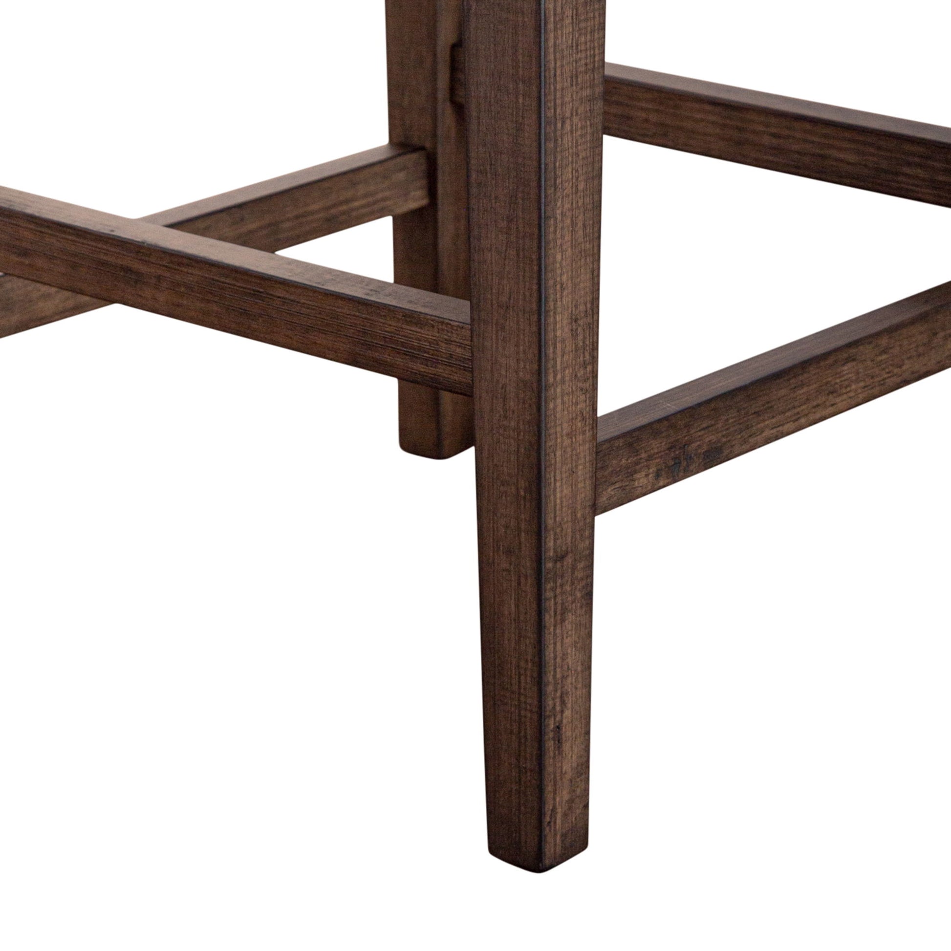 Arrowcreek - Upholstered Console Stool - Dark Brown - Hornell Furniture Outlet