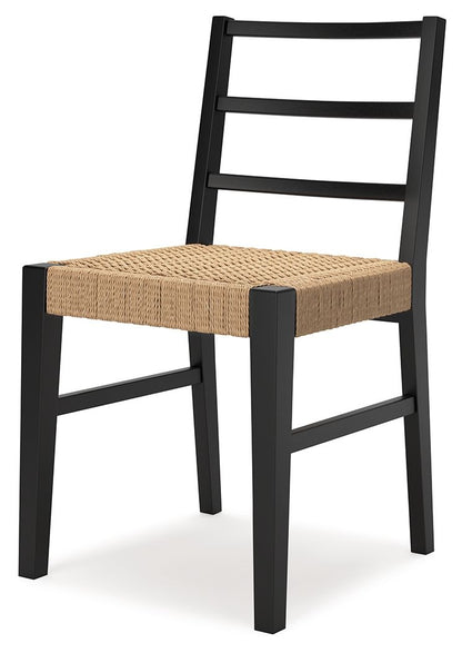Isanti - Light Brown / Black - Dining Room Side Chair (Set of 2) - Hornell Furniture Outlet