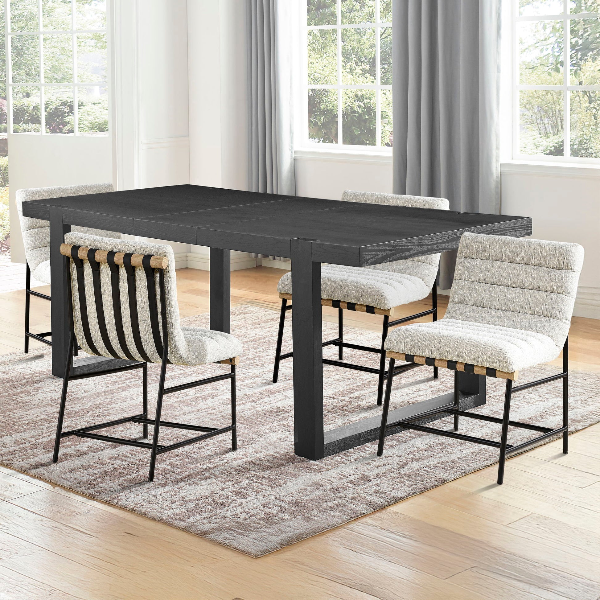 Yves - Dining Table And 4 Nicco Chairs - Hornell Furniture Outlet