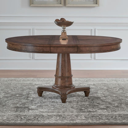 Harrison Heights - Pedestal Table - Sienna - Hornell Furniture Outlet