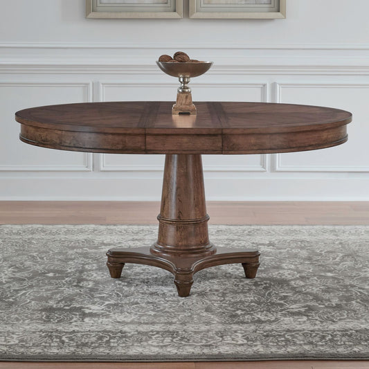 Harrison Heights - Pedestal Table - Sienna - Hornell Furniture Outlet