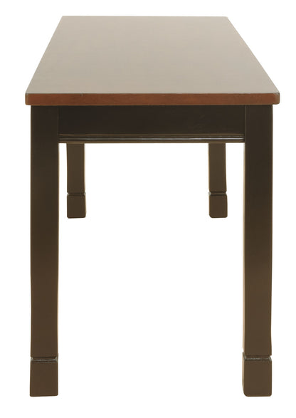 Owingsville - Black / Brown - Large Dining Room Bench - Hornell Furniture Outlet