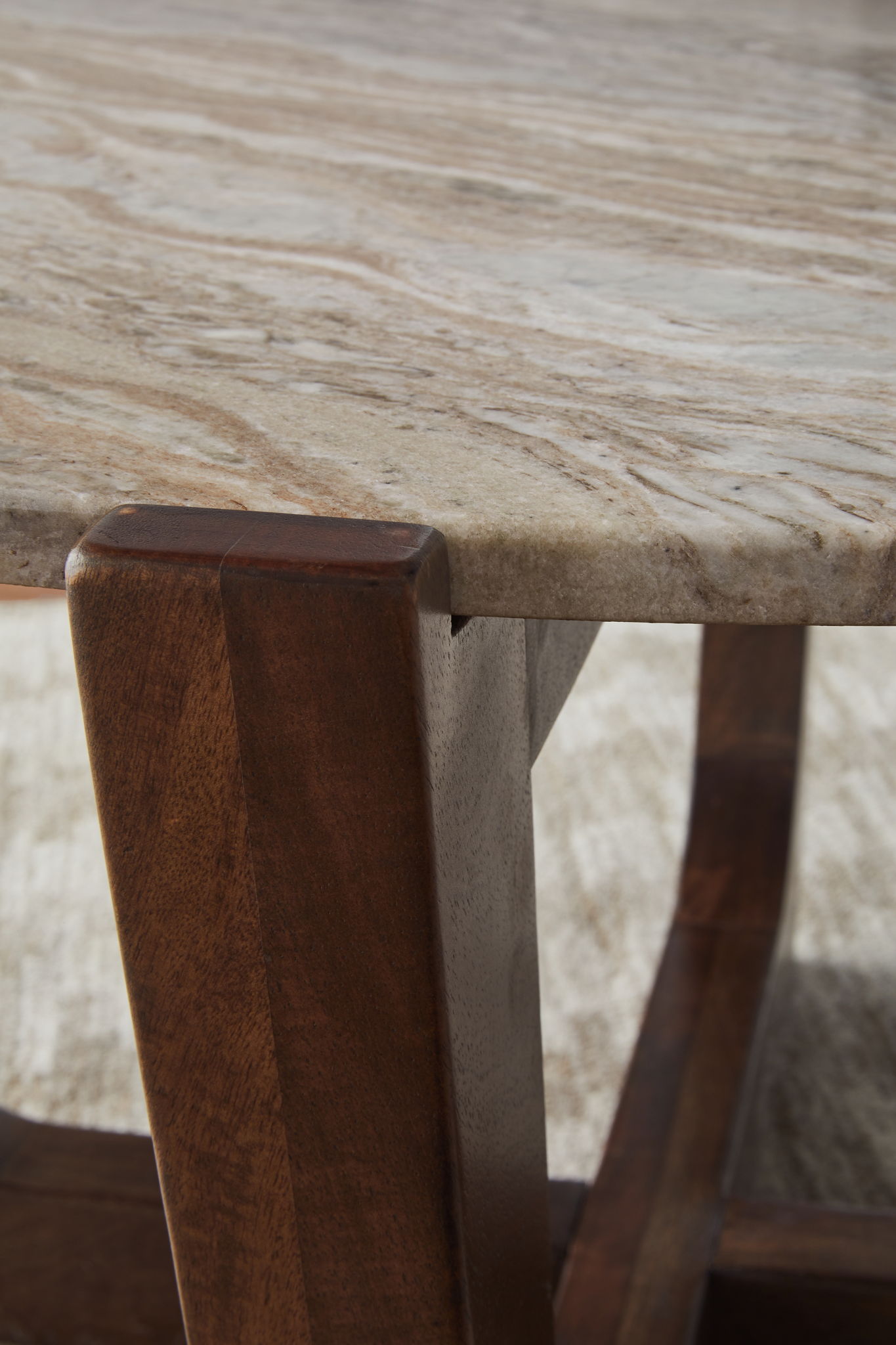 Tanidore - Warm Brown - Round Cocktail Table - Hornell Furniture Outlet