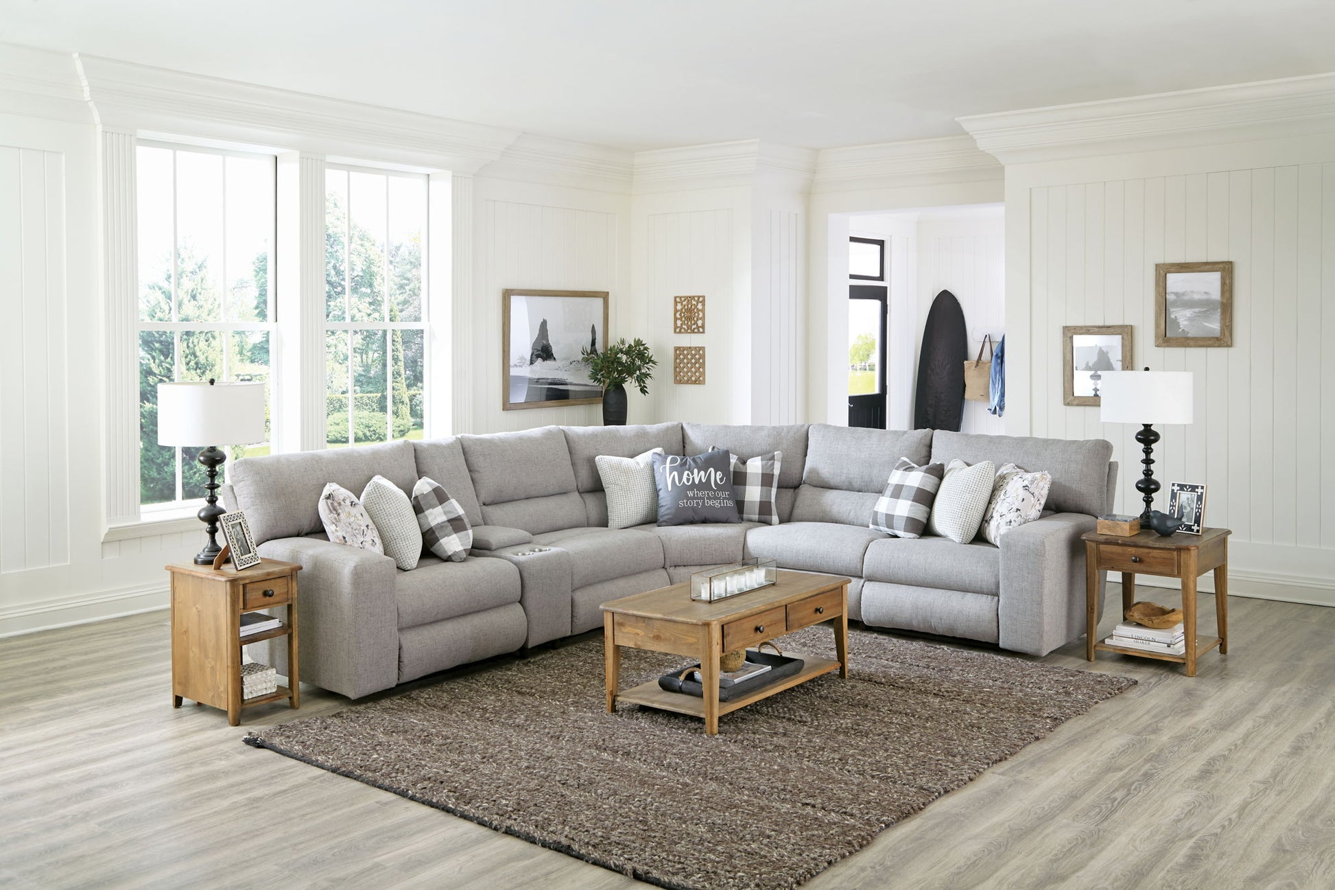 Rockport - Reclining Sectional - Hornell Furniture Outlet