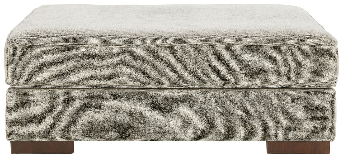 Bayless - Smoke - Oversized Accent Ottoman - Hornell Furniture Outlet