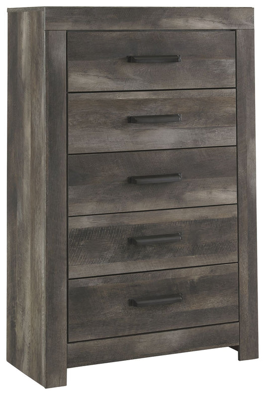 Wynnlow - Gray - Five Drawer Chest - Hornell Furniture Outlet