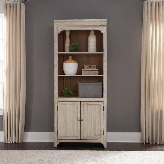 Farmhouse Reimagined - Bookcase - White - Hornell Furniture Outlet