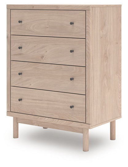 Arloster - Tan - Four Drawer Chest - Hornell Furniture Outlet