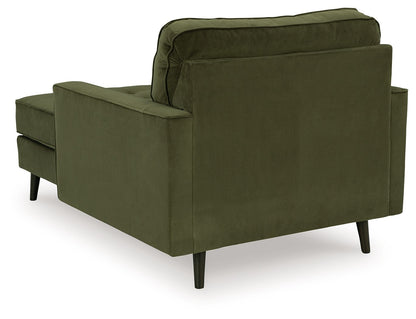 Reveon Lakes - Olive - Chaise - Hornell Furniture Outlet