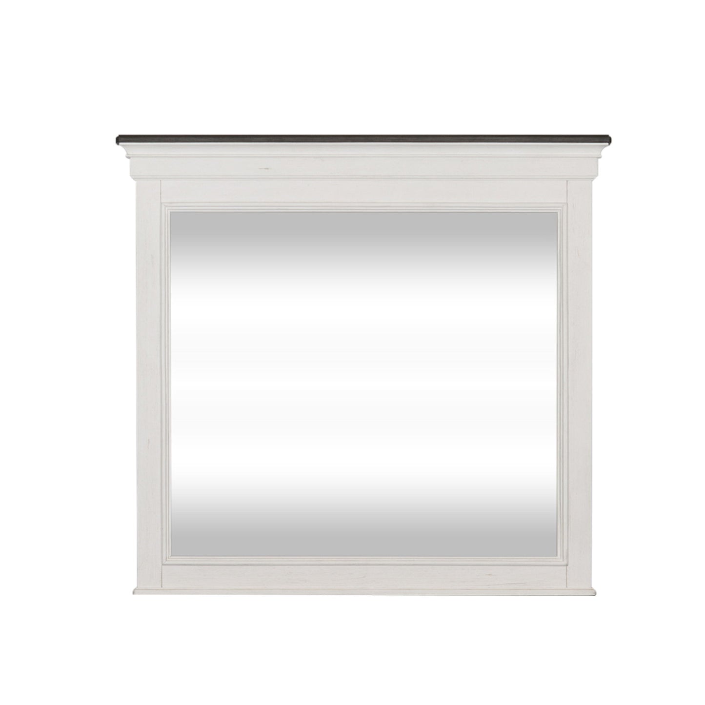 Allyson Park - Crown Mirror - White - Hornell Furniture Outlet