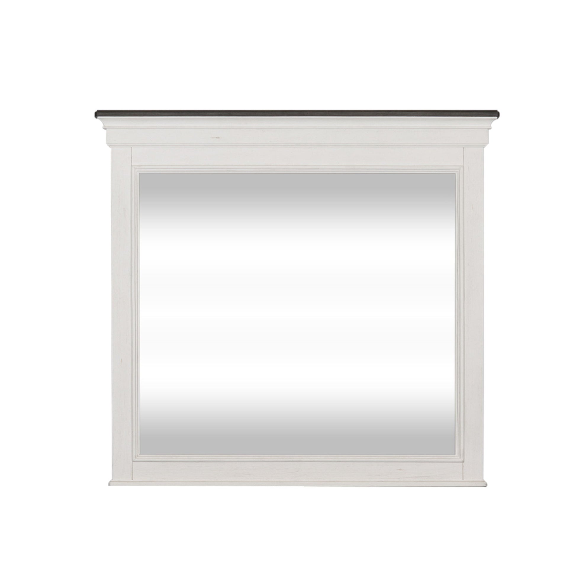 Allyson Park - Crown Mirror - White - Hornell Furniture Outlet