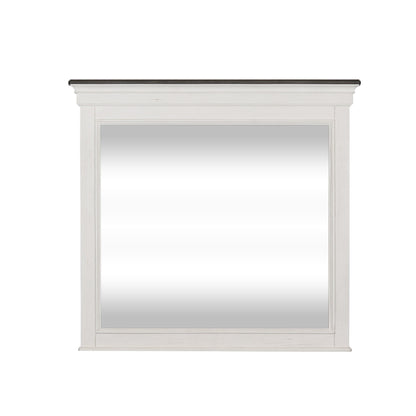 Allyson Park - Crown Mirror - White - Hornell Furniture Outlet