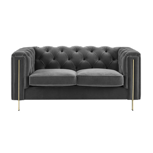 Charlene - Velvet Loveseat - Hornell Furniture Outlet