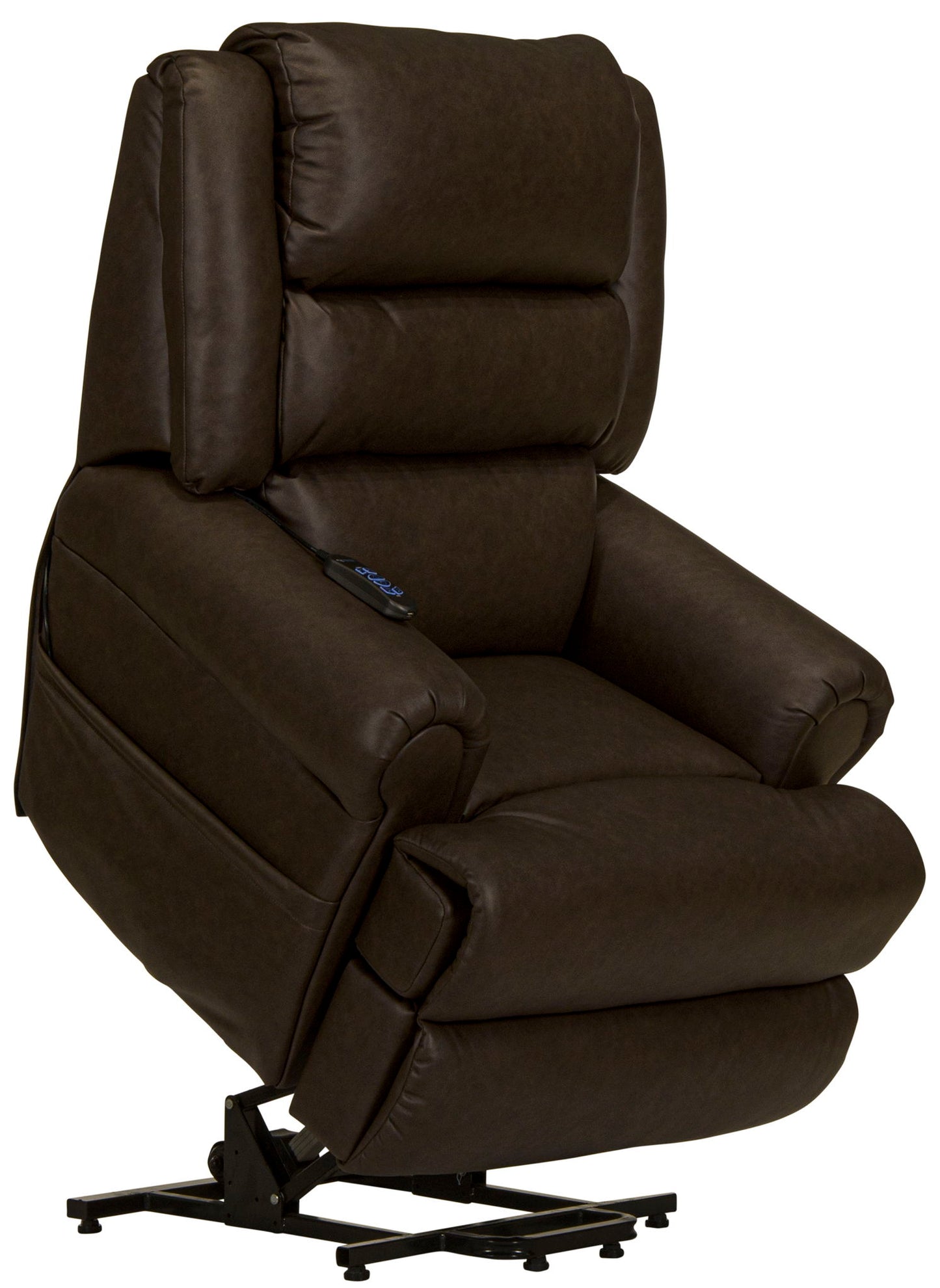 Muncy - Power Lift Chaise Recliner With Dual Motor & Zero Gravity - Walnut - Hornell Furniture Outlet