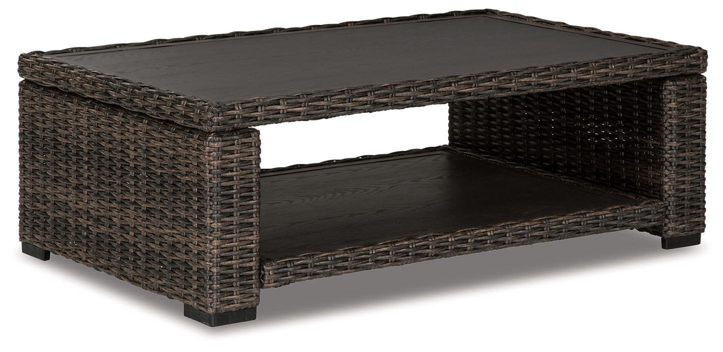 Grasson Lane - Rectangular Cocktail Table - Brown - Hornell Furniture Outlet