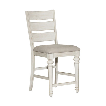 Heartland - 5 Piece Gathering Table Set (Ladder - Back Chairs) - White - Hornell Furniture Outlet