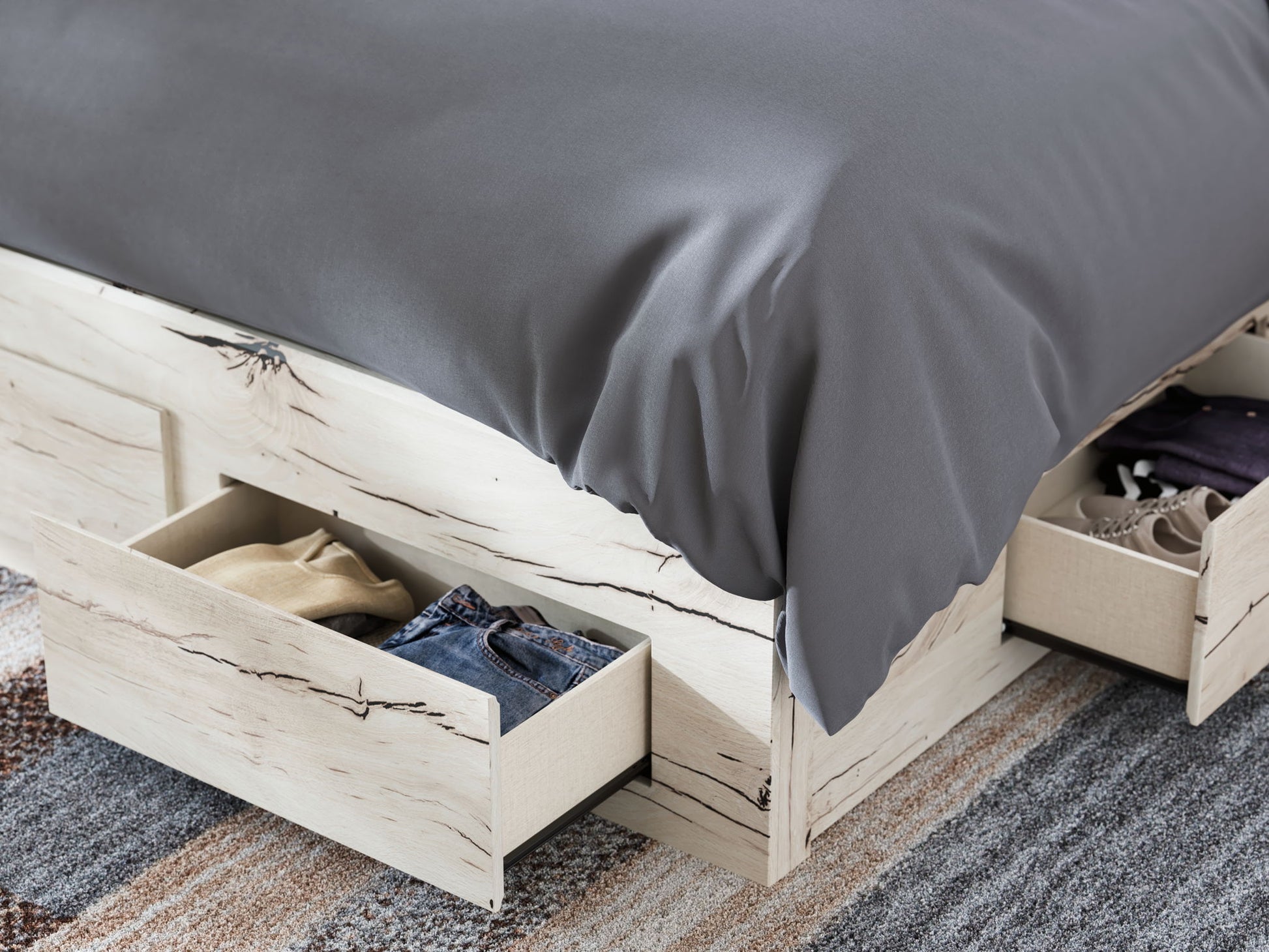 Lawroy - Panel Bed With Storage - Hornell Furniture Outlet